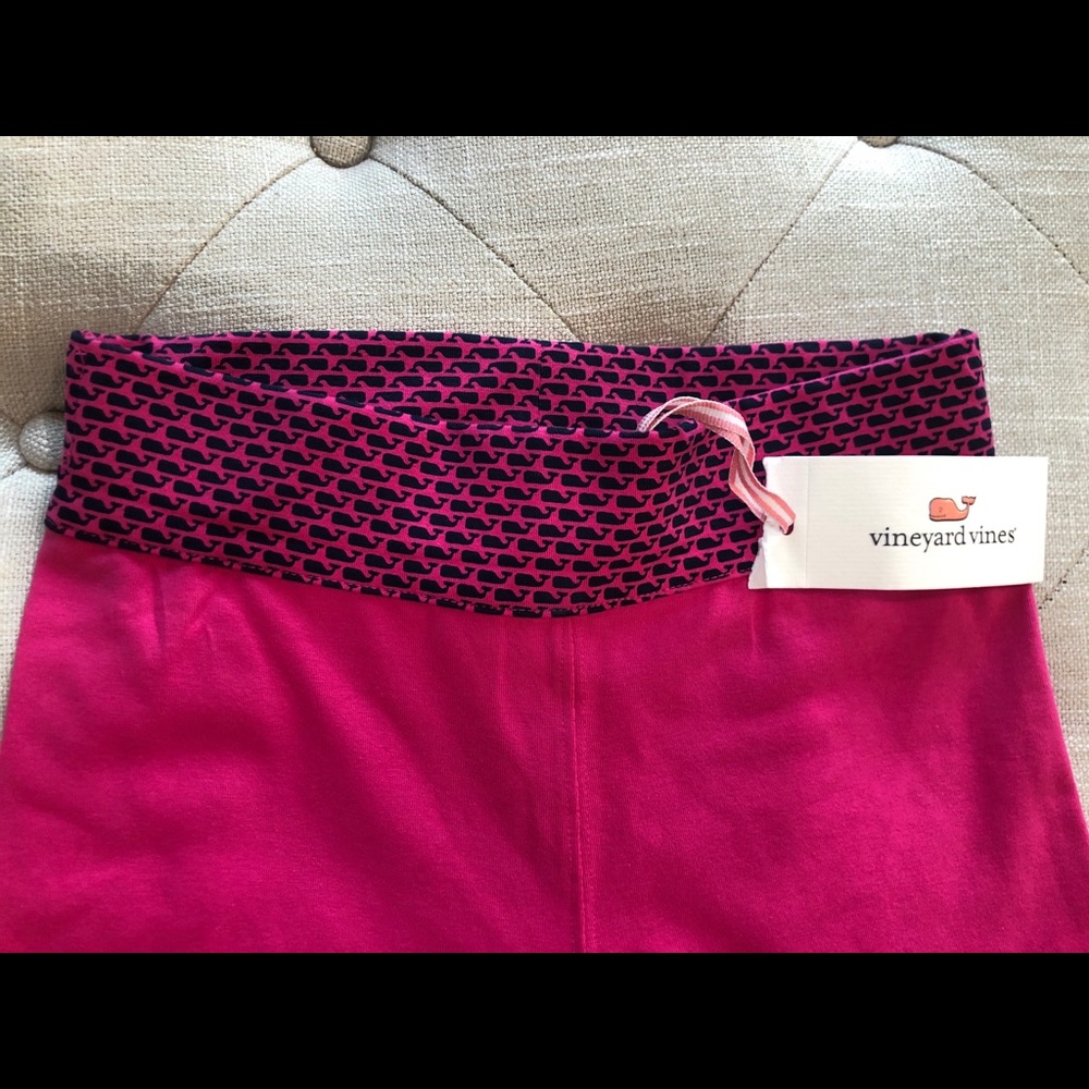 Vineyard Vines NWT Hot Pink Girls Yoga Pants 4T